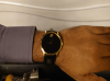 Movado swiss museum Classic gold leather men's watches